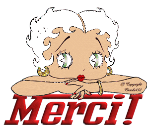 Gif animé merci Betty Boop